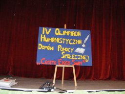 IV Olimpiada Humanistyczna Domów Pomocy SPołecznej "Cogito ergo sum"